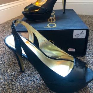 Bebe black stiletto heels-size 8-*Worn Once!*